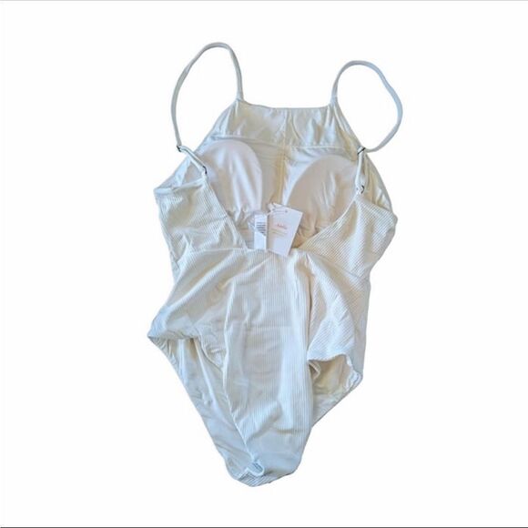 Andie Swim Coco The Asbury Ribbed One Piece Swimsuit NWT Size Small - Picture 4 of 5